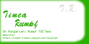 timea rumpf business card